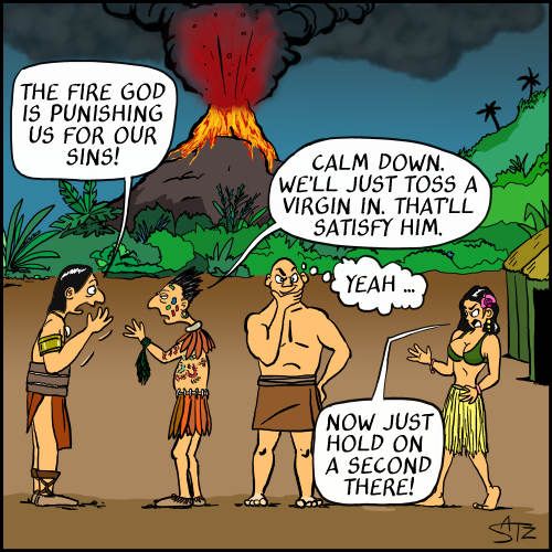 Sacrifice Cartoon